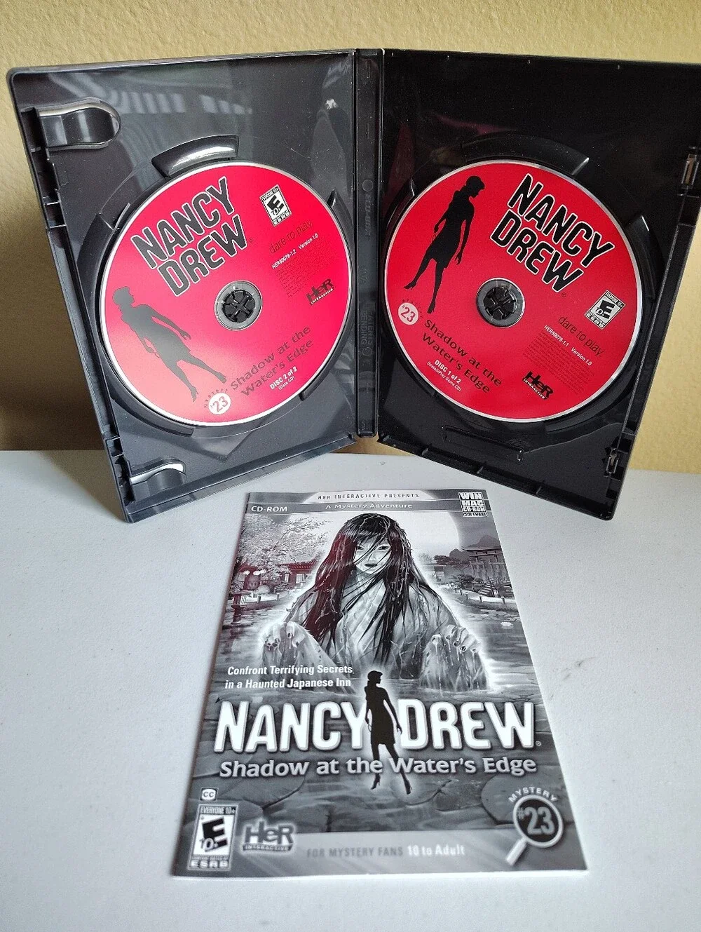 Nancy Drew Lot Of 2 PC Games-Phantom Of Venice -Shadow At The Water's Edge -Used
